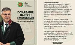 Diyarbakır Barosu Başkanı Abdulkadir Güleç yeniden aday