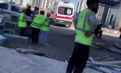 Diyarbakır'da hakkı ödenmeyen işçi, inşaatın çatısına çıktı
