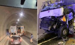 Tüneldeki zincirleme kazada 1 can kaybı, 2 yaralı