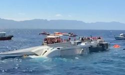 Girne açıklarında batan geminin enkazına ulaşıldı