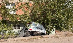 Diyarbakır'da araç istinat duvarından düştü
