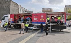 Diyarbakır’da, Dağkapı Meydanında uygulamalı trafik eğitimi