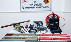 Van'da sit alanında kaçak kazı