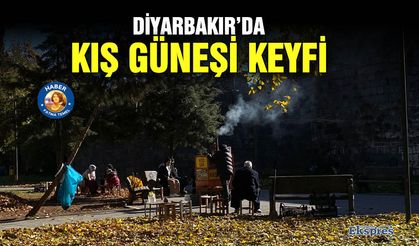 Diyarbakır’da kış güneşi keyfi