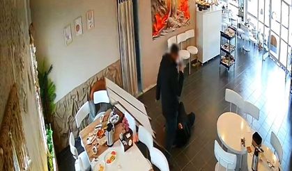 Cinayet ve intihar anı görüntülere yansıdı