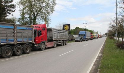 TMO fındıkları satışa çıktı: Uzun tır kuyrukları oluştu