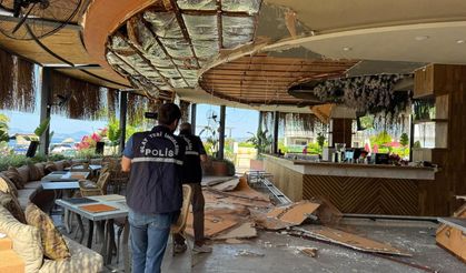 Fethiye'de restoranın tavanı çöktü: 5 yaralı