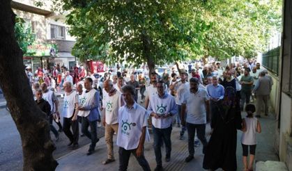 Diyarbakır Bağlar’da yürüyüş! 3 gün nöbet tutacaklar