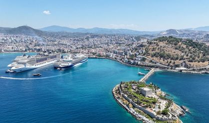 5 kruvaziyer, 10 binden fazla turistle Kuşadası’na yanaştı