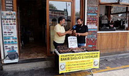 Diyarbakır’ın şifalı bakırı, turistlerin ilgi odağı oldu