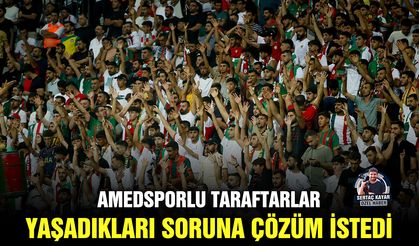 Amedsporlu taraftarlar, yaşadıkları soruna çözüm istedi