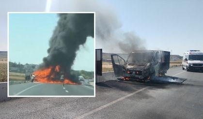Diyarbakır’da seyir halindeyken alev topuna döndü