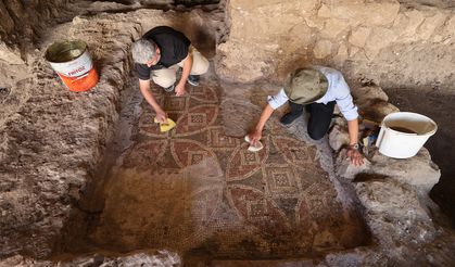 Mardin'de 1500 yıllık mozaik bulundu