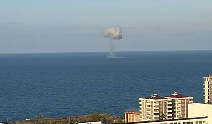 Trabzon Valiliği, denizdeki patlamanın nedenini açıkladı