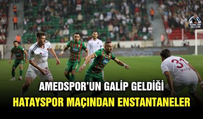 Amedspor’un galip geldiği Hatayspor maçından enstantaneler
