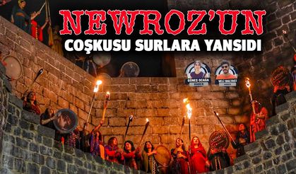 Newroz’un coşkusu surlara yansıdı