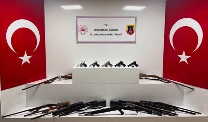 Diyarbakır'da operasyon: Silah ve mühimmat ele geçirildi
