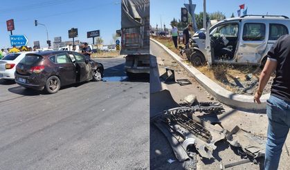 Diyarbakır’da iki araç çarpıştı: 3 yaralı