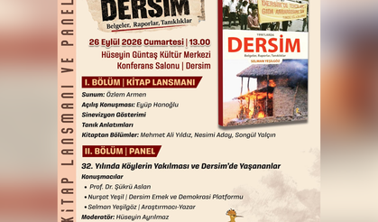 ‘1990’larda Dersim’ kitabı okurlarla buluşacak