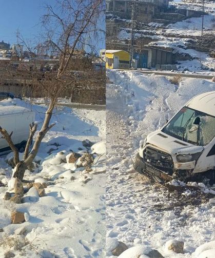 Batman’da minibüs şarampole devrildi: 3 yaralı