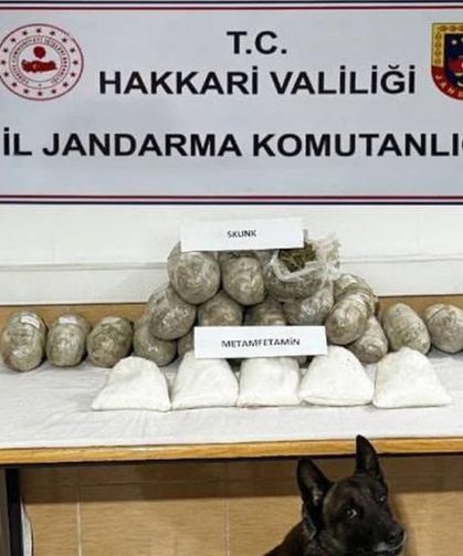 Hakkari’de 22 kilo uyuşturucu ele geçirildi