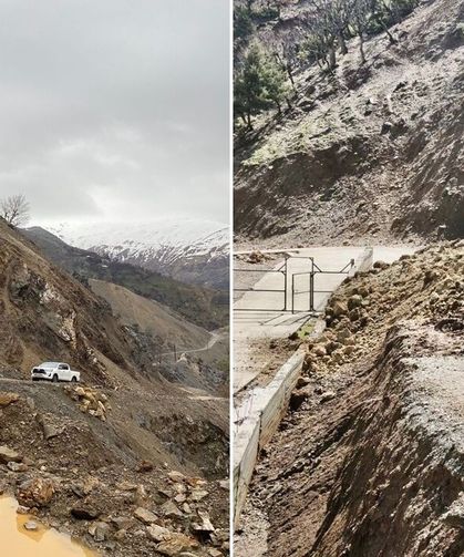 Batman'ın 3 ilçesinde toprak kayması