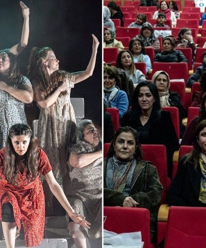 Diyarbakır Eşbaşkanı Bucak ‘Jîn’ oyununu izledi