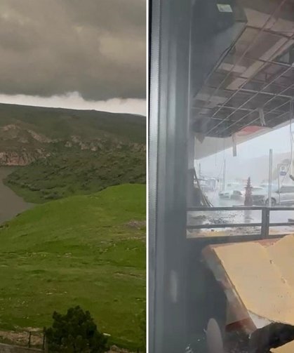 Batman’da sel: AVM girişinde tavan çöktü