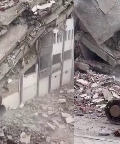 Diyarbakır'da ağır hasarlı binaların yıkımı sürüyor