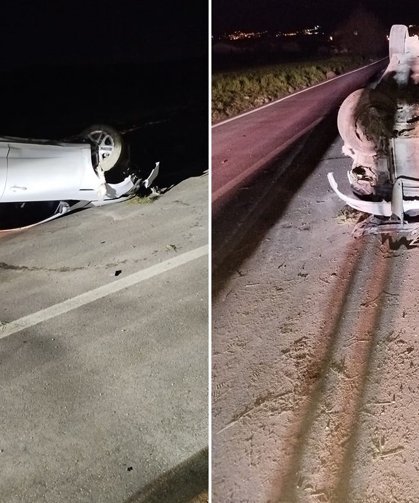 Elazığ’da otomobil takla attı: 6 yaralı