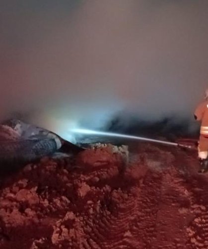 Konteyner yandı, 1 işçi hayatını kaybetti