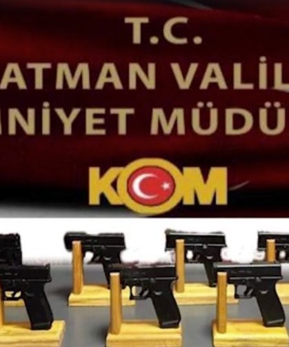 Batman'da iki otomobilde 13 tabanca ele geçirildi