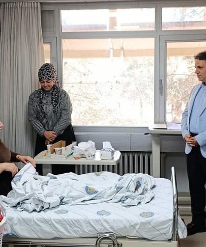 Dicle Üniversitesi yönetimi bayramda hastaları unutmadı
