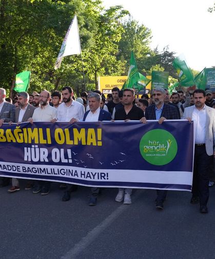 Diyarbakır'da, "Madde bağımlılığına hayır" yürüyüşü yapıldı