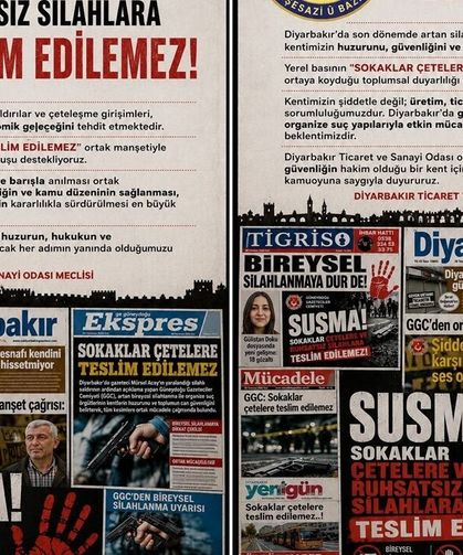Diyarbakır basının ortak manşeti memnuniyet yarattı