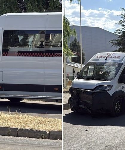 İşçi servisi otomobille çarpıştı: 11 yaralı