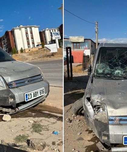 Elazığ’daki  kazada 1 yaralı