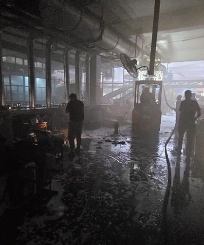 Kahramanmaraş'ta fabrika yangını