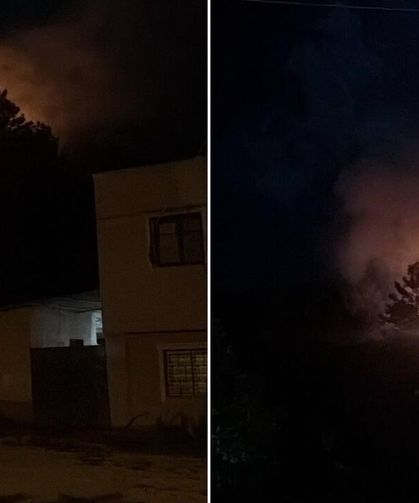 Havai fişek ormanlık alanda yangına neden oldu