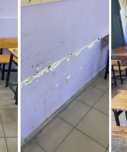 Diyarbakır’da bu okulun hali içler acısı