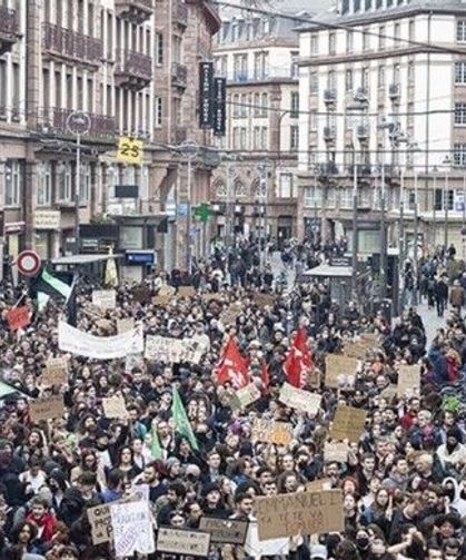 Fransa’daki lise eylemlerinde bin 949 gözaltı, okullar kapatıldı