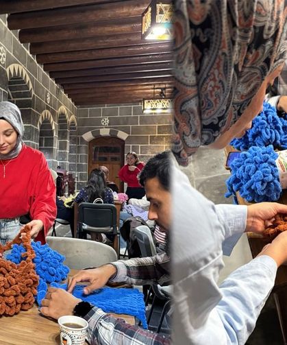 Diyarbakır’da çocuklar için ilmek ilmek iyilik örüyorlar