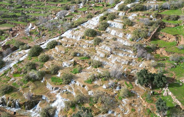 Mardin ‘travertenleri’ görsel şölen sundu