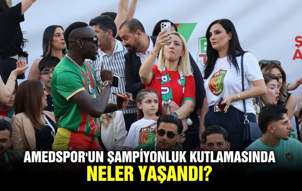 Amedspor'un şampiyonluk kutlamasında neler yaşandı?