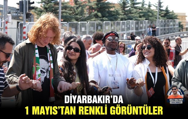 Diyarbakır’da 1 Mayıs’tan renkli görüntüler