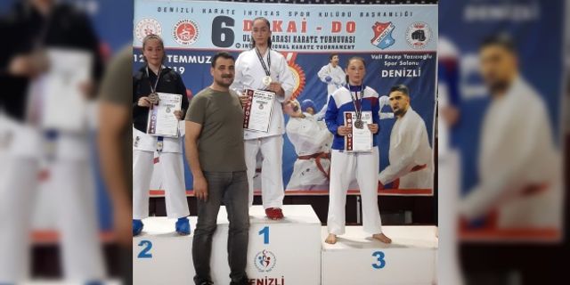 Diyarbakırlı karateci Sena’ya çifte madalya