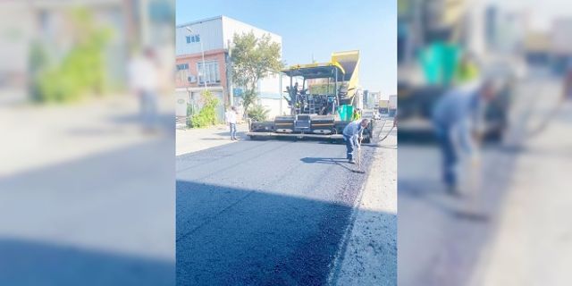 Amid Caddesi bazalt taşı asfaltıyla güzelleşti