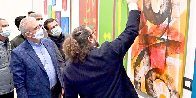 ‘Yeni Kelimeler Hat Sergisi’ açıldı