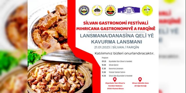 Silvan Gastronomi Festivali'nin lansmanı yapılacak
