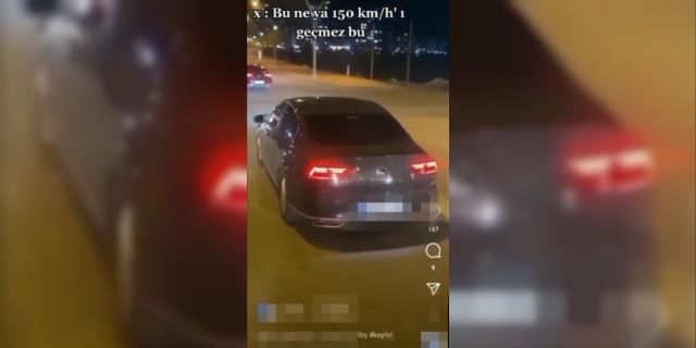 Trafik magandasına 21 bin lira ceza kesildi (video)